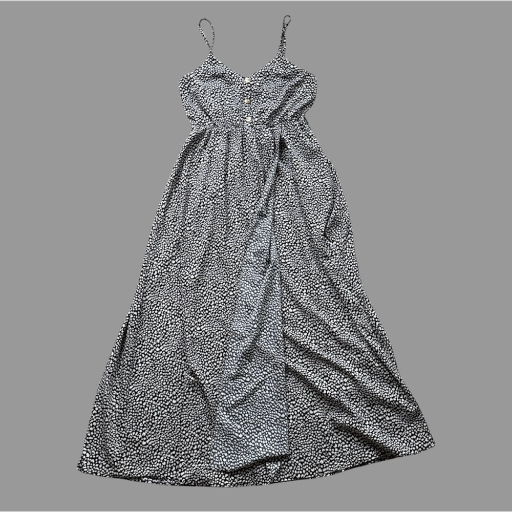 SHEIN Black and White Maxi Dress